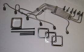 Scheid Diesel Pre-Bent Injection Line Kit, 24V Cummins with P Pump, 0.084" mild steel