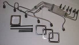 Scheid Diesel Pre-Bent Injection Line Kit, 24V Cummins with P Pump, 0.093" mild steel