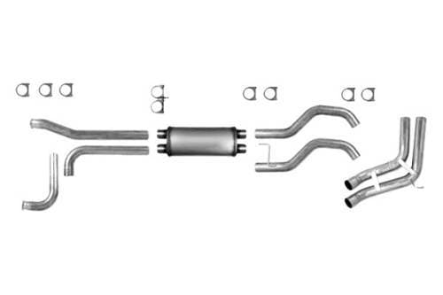 Diamond Eye 3.5" Cat Back Exhaust, Nissan (2007-09) Titan, 5.6L Gas, Sport Side Dual, Aluminized