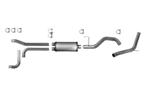 Diamond Eye 3.5" Cat Back Exhaust, Nissan (2004-14) Titan, 5.6L Gas, Single, Aluminized