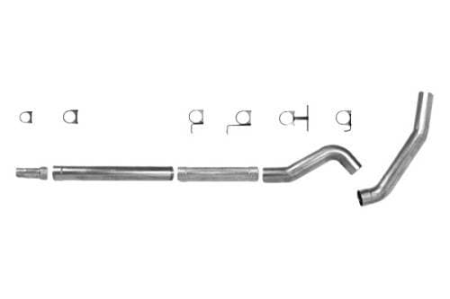 Diamond Eye 5" Cat Back Exhaust, Ford (2003-07) F250/F350, 6.0L Power Stroke, Single, Aluminized (No Muffler)