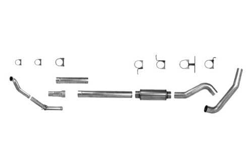 Diamond Eye 5" Turbo Back Exhaust, Ford (1994-97) F250/F350, 7.3L Power Stroke, Single, Aluminized