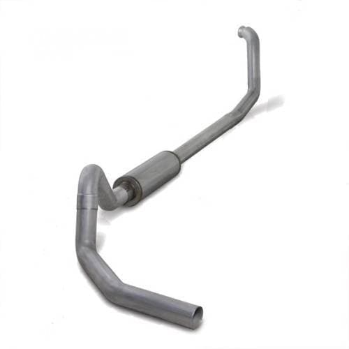 Diamond Eye 4" Turbo Back Exhaust, Ford (1998-03) E-Series Van, 7.3L Power Stroke, Single Exit Aluminized