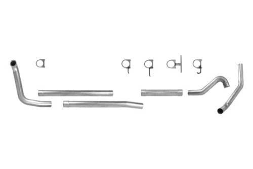 Diamond Eye 4 Turbo Back Ford (1999-03) F-350/450/550 7.3L Diesel, Alum No Muffler Cab & Chassis