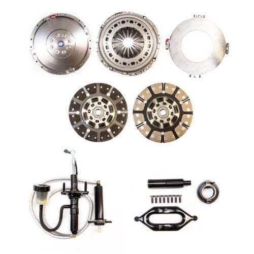 South Bend Clutch Multi-Friction Street Dual Disc Kit, Dodge (2005.5-13) 5.9L & 6.7L 2500/3500 G56, 650hp & 1400 ft lbs of torque (with flywheel & hydraulic assy.)
