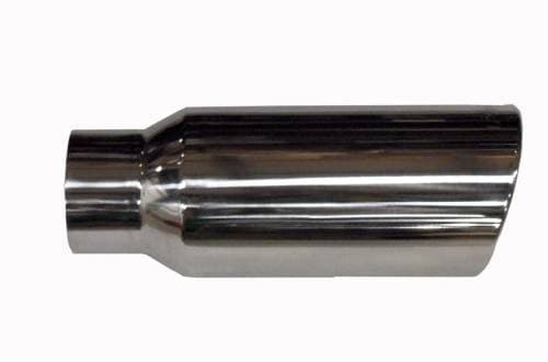 Different Trends Exhaust Tip, 5" - 7" x 15" Angle, Stainless, Single Wall Rolled Edge