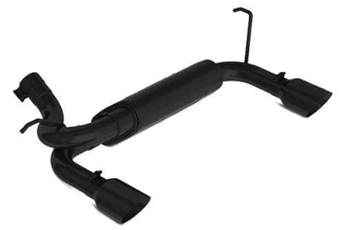 MBRP Axle Back 2.5" Dual Exhaust Kit, Jeep (2007-2014) JK Wrangler/Rubicon 3.6L/3.8L V6, Dual Rear Exit Black