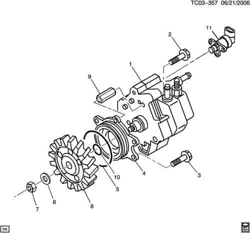 Fuel Injection Pump Drive Gear, Chevy/GMC (2001-06) 6.6L Duramax LB7 & LLY