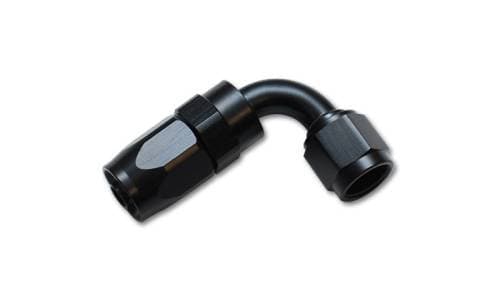 Vibrant Performance 90 Degree Swivel Hose End Fitting, -6AN, Anodized Black