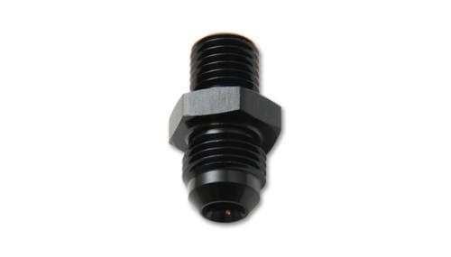 Vibrant Performance Straight Adapter Fitting, -6AN x M14 x 1.5, Anodized Black; Water Jacket Adapter Fitting for Garrett (GT28, GT30, GT35)