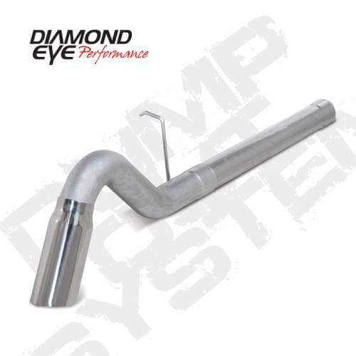 Diamond Eye 4" D.P.F. Back Exhaust, Chevy/GMC (2011-15) 2500-3500HD, 6.6L Duramax, Single, Aluminized Turn Down