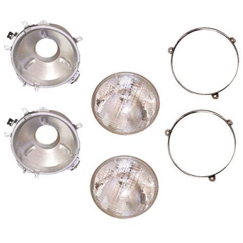 Headlight Assemblies; 72-86 Jeep CJ Models