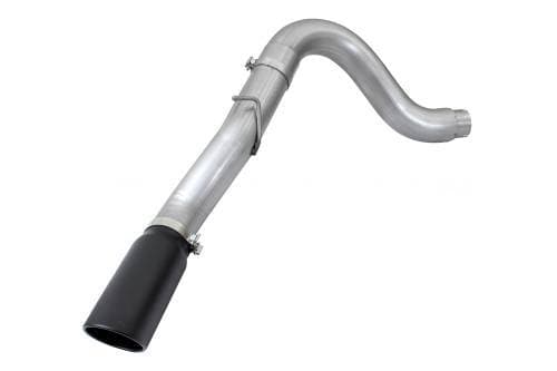 aFe Power Large Bore-HD 5" DPF-Back Exhaust System for Dodge (2013-18) L6-6.7L [td] Cummins (w/ Leaf/Coil Spring Suspension), 409 Stainless Steel w/ Black Tip