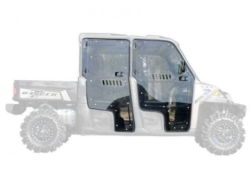 SuperATV Cab Enclosure Doors for Polaris (2013-19) Ranger (4 Door, Full Doors (Vented))