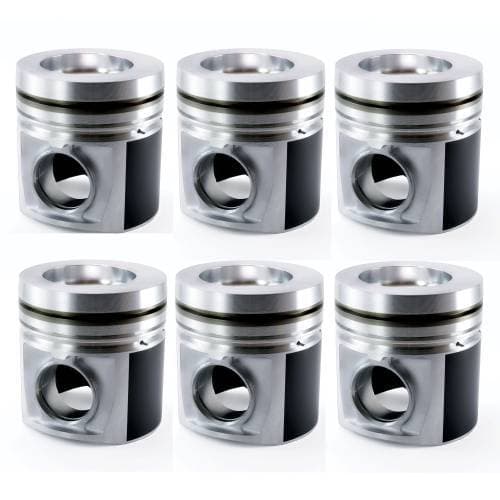 Mahle Motorsports Piston set, (1988-98) Dodge 5.9L Cummins, 0.040 over (Performance Cast) w/ 0.150" Pockets (-59.2ccvol)