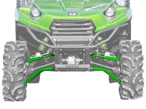 SuperATV High Clearance 1.5" Forward Offset A Arms for Kawasaki (2012-26) Teryx (Use Existing Ball Joints, Green)