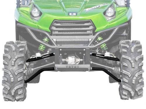 SuperATV High Clearance 1.5" Forward Offset A-Arms for Kawasaki (2012-26) Teryx (Use Existing Ball Joints, Black)