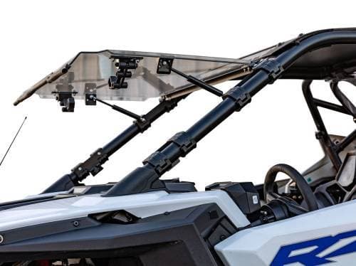 SuperATV Scratch Resistant Flip Windshield for Polaris (2020-24) RZR PRO XP