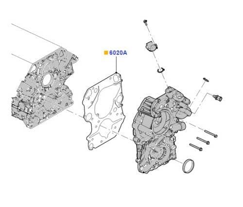 Ford Motorcraft Camshaft/Timing Front Cover Gasket Kit, Ford (2008-10) 6.4L Power Stroke