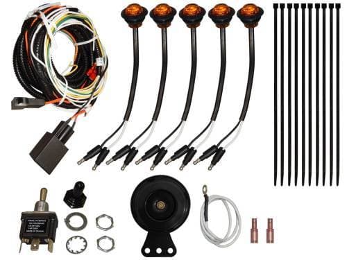 SuperATV Plug & Play Turn Signal Kit for Kawasaki (2015-24) Mule Pro (Toggle Switch and Dash Horn, No LED Strip Lights)