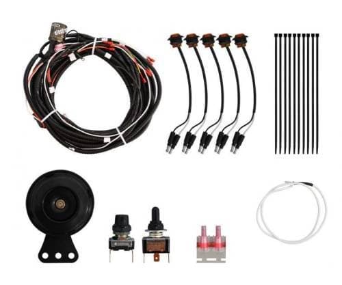 SuperATV Plug & Play Turn Signal Kit for Polaris (2018) Ranger XP 1000 (Standard Cab, Toggle Switch and Dash Horn, No LED Strip Lights)