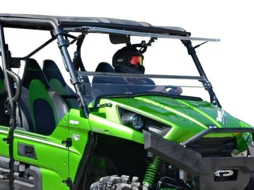 SuperATV Scratch Resistant Flip Windshield for Kawasaki (2012-15) Teryx 750 / 800