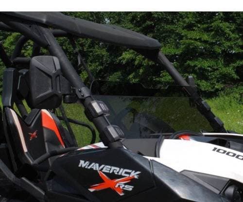 SuperATV Half Windshield for Can-Am (2013-18) Maverick (Standard Polycarbonate - Dark Tint)