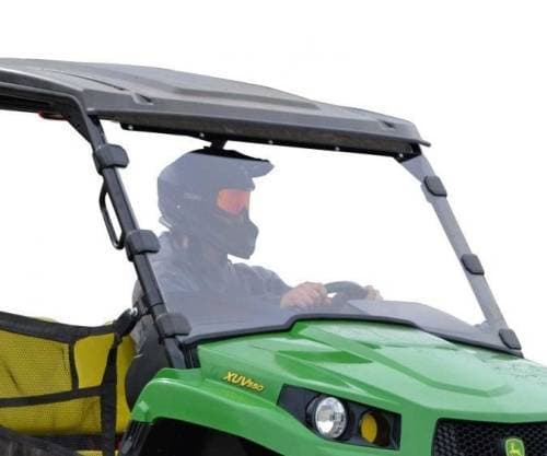 SuperATV Scratch - Resistant Full Windshield for John Deere (2012-24) Gator XUV