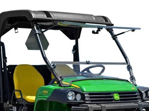 SuperATV Scratch Resistant Flip Windshield for John Deere (2004-24) Gator
