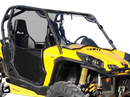 SuperATV Full Windshield for Can-Am (2011-20) Commander (Scratch Resistant Polycarbonate - Clear)
