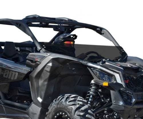 SuperATV Half Windshield for Can-Am (2017-24) Maverick X3 (Standard Polycarbonate - Dark Tint)