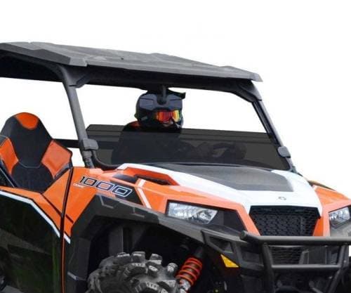 SuperATV Half Windshield for Polaris (2016-24) General (Standard Polycarbonate - Dark Tint)
