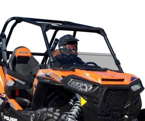 SuperATV Half Windshield for Polaris (2014-18) RZR XP 1000 (Scratch Resistant Polycarbonate-Light Tint)