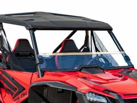 SuperATV Half Windshield for Honda (2019-24) Talon 1000 (Scratch Resistant - Clear)