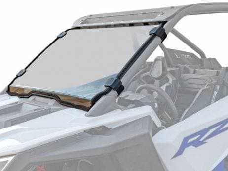 SuperATV Scratch Resistant Full Windshield for Polaris (2020-24) RZR PRO XP (Scratch Resistant Polycarbonate - Clear)