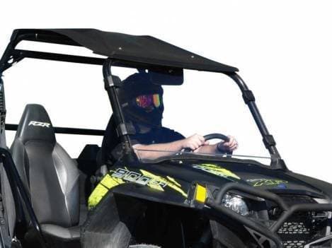 SuperATV Full Windshield for Polaris (2008-24) RZR (Standard Polycarbonate - Clear)