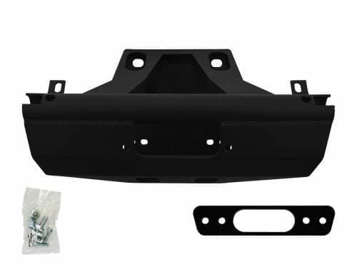 SuperATV Winch Mount Plate for Can-Am (2017-24) Maverick X3 (72" Wide, No Frame Stiffener, No Winch)