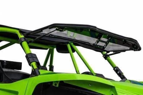 SuperATV Flip Windshield for Textron (2018-24) Wildcat XX (Scratch Resistant Polycarbonate - Clear)