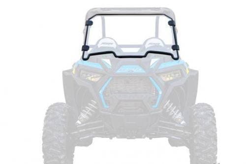 SuperATV Full Windshield for Polaris (2019-24) RZR XP Turbo (Scratch Resistant Polycarbonate - Clear)
