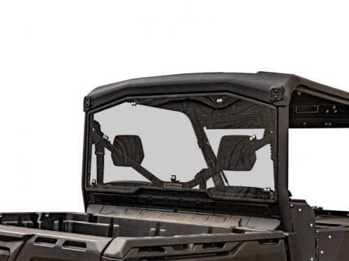 SuperATV Rear Windshield for Can-Am (2016-24) Defender (Standard Polycarbonate - Light Tint)