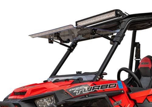 SuperATV Scratch Resistant Flip Windshield for Polaris (2014-16) RZR XP 1000 (w/out Ride Command)