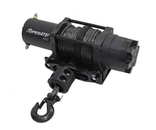 SuperATV 6000 Lb. UTV/ATV Winch (w/ Wireless Remote & Synthetic Rope) 
