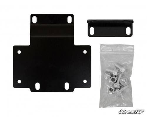 SuperATV Winch Mounting Plate for Honda (2016-24) Pioneer 1000 (No Winch)
