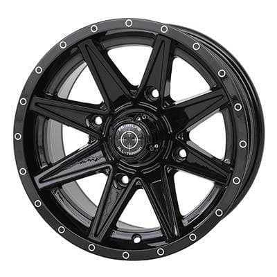 Frontline All Terrain 308, UTV Wheels - 14x7" wheel (4/137) 5+2 Offset, +10mm  (Black)