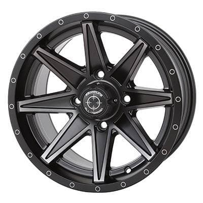 Frontline All Terrain 308, UTV Wheels - 14x7" wheel (4/110) 5+2 Offset, +10mm (Matte Tint)