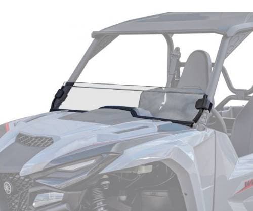SuperATV Half Windshield for Yamaha (2021-24) Wolverine X4 (Standard Polycarbonate - Clear)