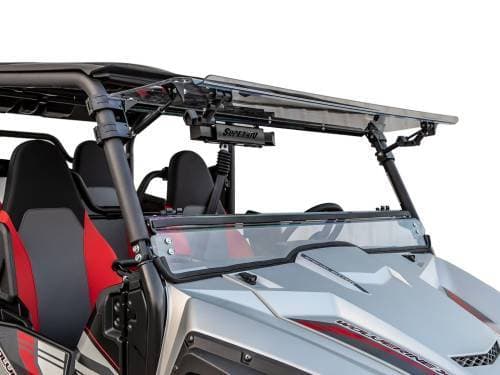 SuperATV Scratch Resistant Flip Windshield for Yamaha (2018-20) Wolverine X4
