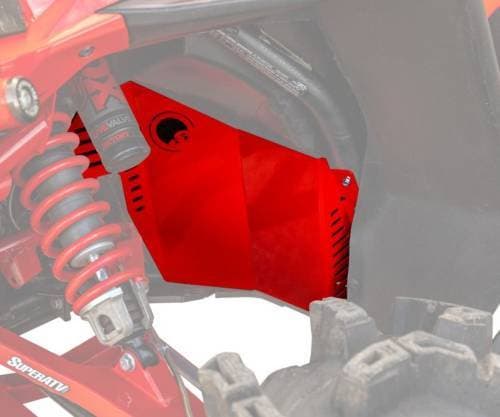 SuperATV Inner Fender Guards for Polaris (2018-24) RZR Turbo S (Red)