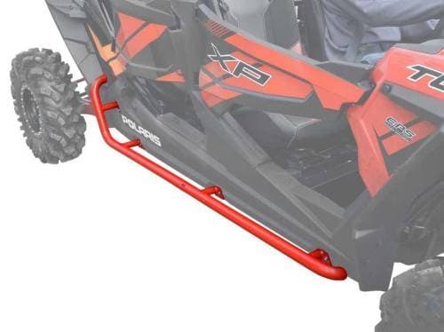 SuperATV Rock Sliding Nerf Bars for Polaris (2014-23) RZR XP 4 1000 (Red)