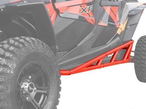 SuperATV Nerf Bars for Polaris (2014-23) RZR XP 4 1000 (4 Seater, Red)